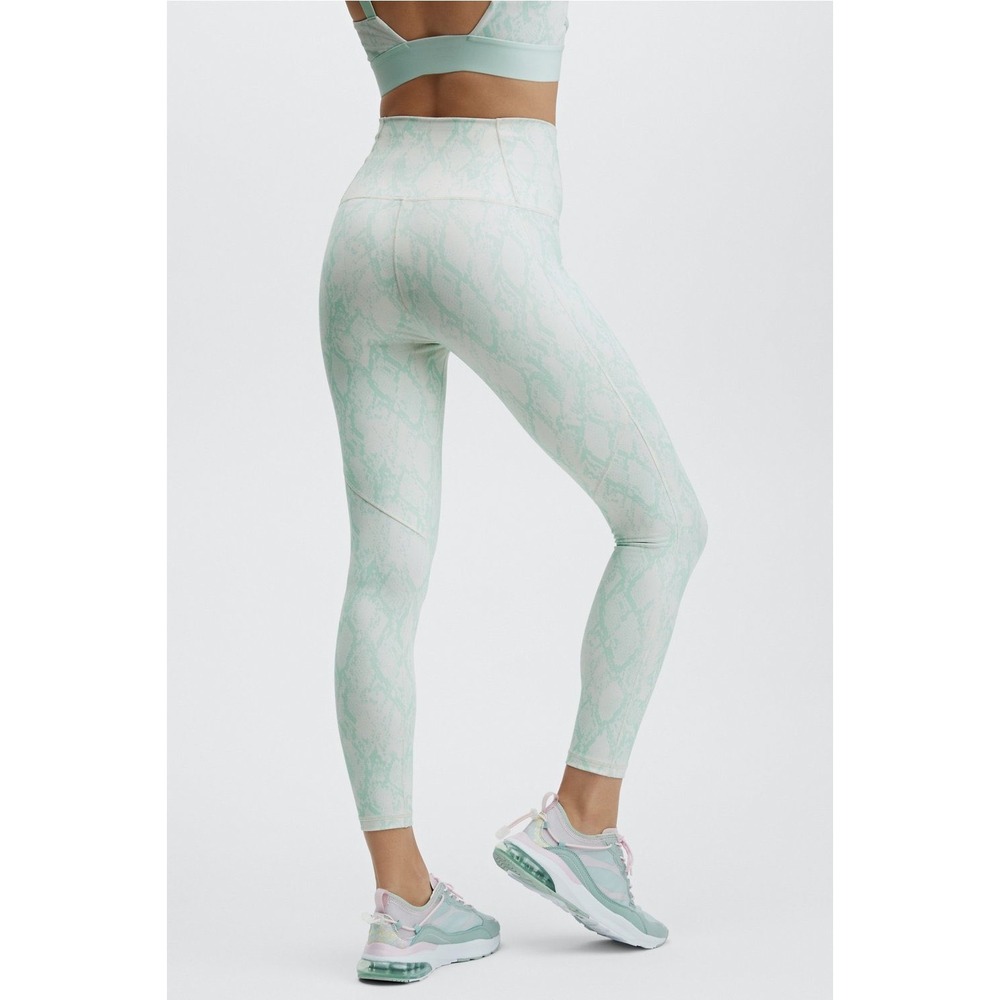 Fabletics Define PowerHold Ultra HW 7/8 Leggings‎ Ice Cube Reptila Large